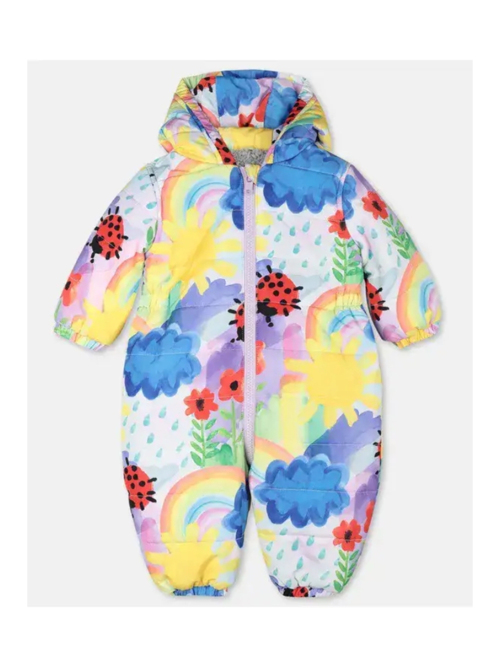 2/100 Stella McCartney Multicolor Baby Snowsuit with Hood